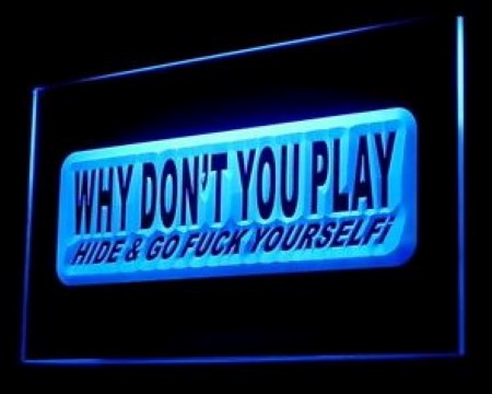 WHY DON'T YOU PLAY LED Neon Sign